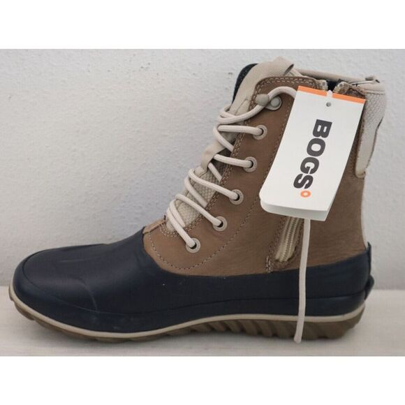 Bogs 72848-261 Women's Sz 11 Taupe Multi Classic Casual Tall Leather Boots - Picture 6 of 11